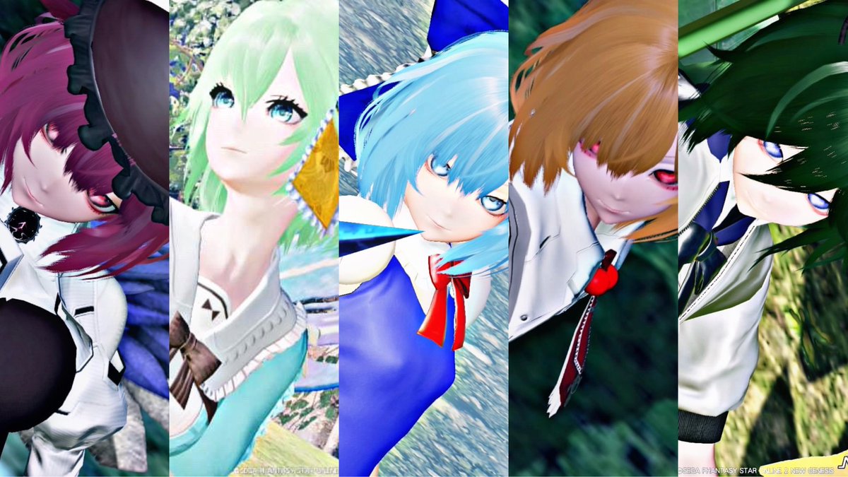serarose414's tweet photo. バカルテット
 #メンテの日じゃないけどssを貼る 
 #PSO2NGS__SS 
 #東方Project https://t.co/ZNRRUHKkB9