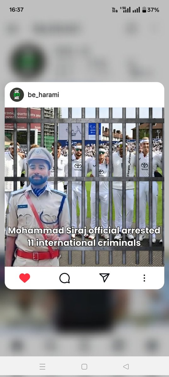 ihutaib's tweet photo. DSP Siraj is here 🫡🔥

#INDvsEND https://t.co/E79UeHZ9g5