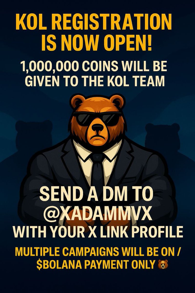 xAdam (@xadam_nft) on Twitter photo It's growing fast ๐น
<a href="/BolanaToken/">Bolana Token Official</a> is gonna be awsome. Still some place to grab ๐ It's growing fast ๐น
<a href="/BolanaToken/">Bolana Token Official</a> is gonna be awsome. Still some place to grab ๐