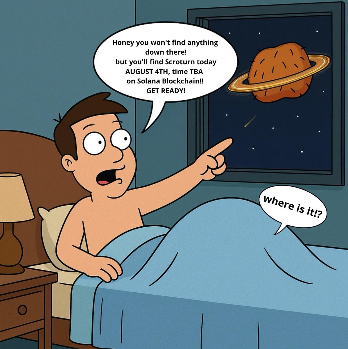 PREPARE THE SACK.

$SCROTURN drops TODAY on Solana.🚨 

Notis on. 🔔