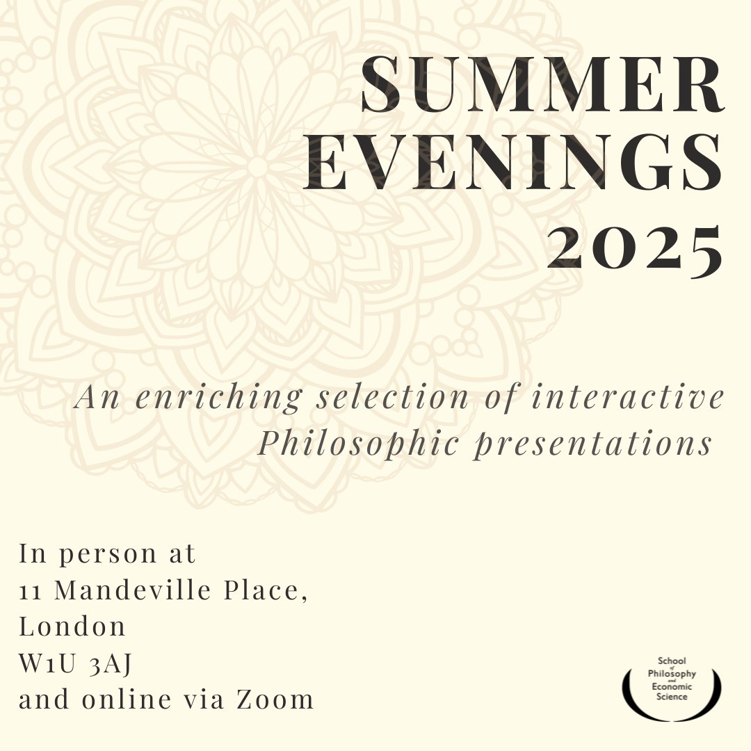 School of Philosophy & Economic Science tweet media