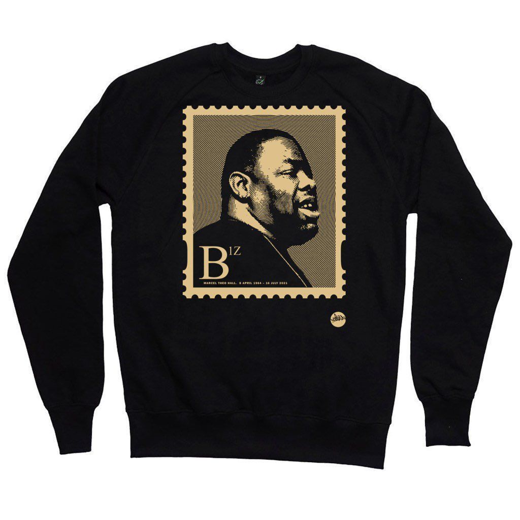 LOW STOCK! #BizMarkie #HipHop Stamp Black and Gold Sweatshirt by Madina Design
Celebrating the life of Harlem born and Juice Crew Member Biz Markie R.I.P.  

Order here… madina.co.uk/shop/sweatshir… RT