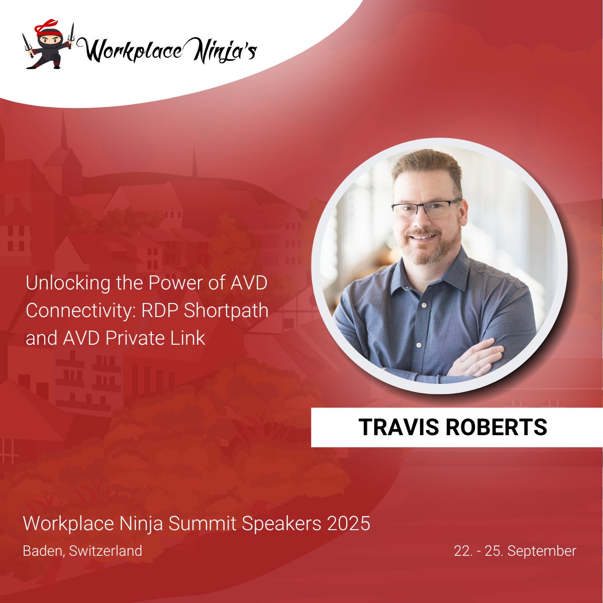 We're excited to welcome Travis Roberts back to the #wpNinjaS!
In his session “Unlocking the Power of AVD Connectivity: RDP Shortpath and AVD Private Link,” he will show how to take your AVD setup to the next level with faster, more secure, and private connections.

#WPNinjaS