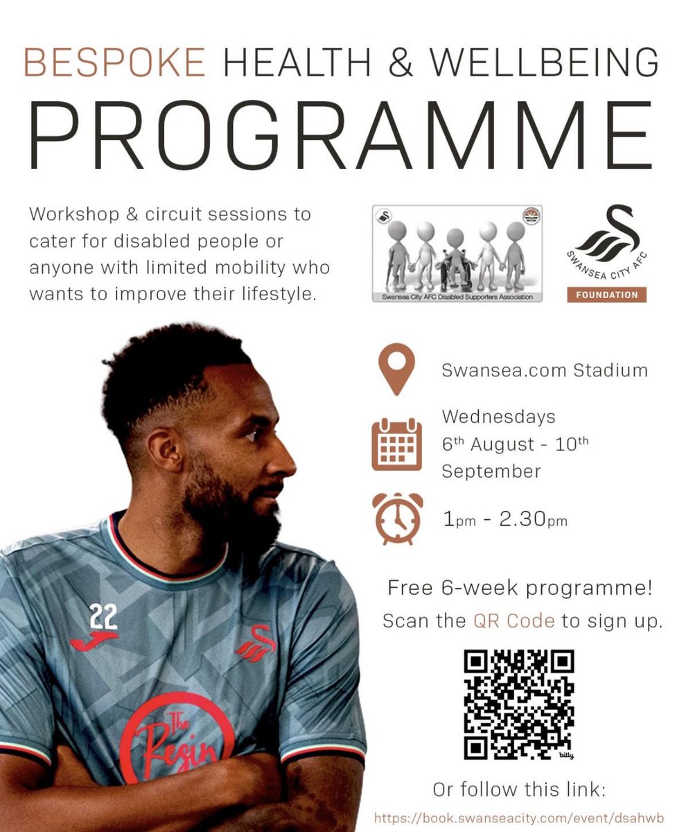 Thank you to the Swans Foundation for putting on this bespoke fit jacks to include everyone who would like to join in.