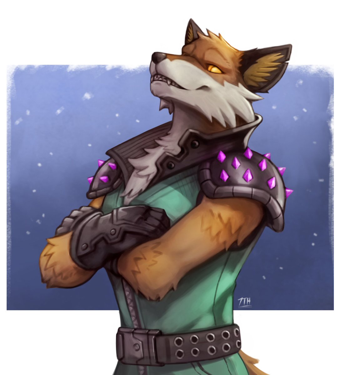 "Seen that dumb bear around?"
Fennix from #FortniteFanArt