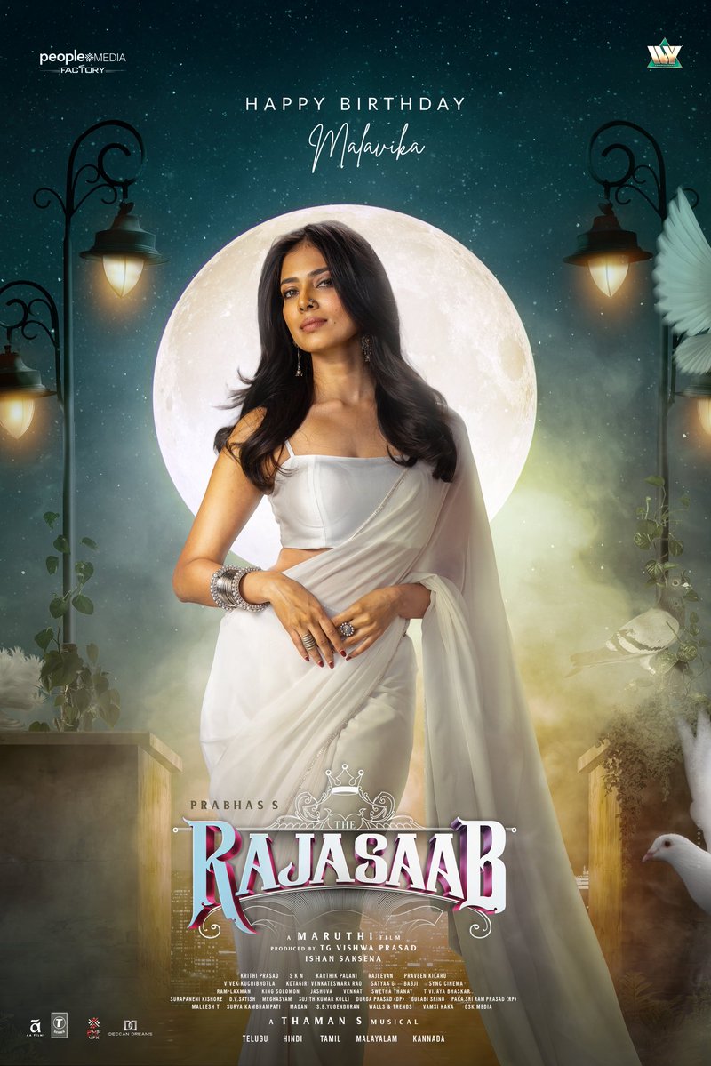 T-Series (@tseries) on Twitter photo Team #TheRajaSaab wishes our dazzling diva <a href="/MalavikaM_/">Malavika Mohanan</a> a very Happy Birthday 💫
She’s all set to stun you with her captivating performance 🤩
#HBDMalavikaMohanan
#Prabhas @DuttSanjay <a href="/DirectorMaruthi/">Director Maruthi</a> <a href="/AgerwalNidhhi/">Nidhhi Agerwal 🌟 Panchami</a> #RiddhiKumar @Bomanirani <a href="/vishwaprasadtg/">Vishwa Prasad</a> <a href="/peoplemediafcy/">People Media Factory</a> Team #TheRajaSaab wishes our dazzling diva <a href="/MalavikaM_/">Malavika Mohanan</a> a very Happy Birthday 💫
She’s all set to stun you with her captivating performance 🤩
#HBDMalavikaMohanan
#Prabhas @DuttSanjay <a href="/DirectorMaruthi/">Director Maruthi</a> <a href="/AgerwalNidhhi/">Nidhhi Agerwal 🌟 Panchami</a> #RiddhiKumar @Bomanirani <a href="/vishwaprasadtg/">Vishwa Prasad</a> <a href="/peoplemediafcy/">People Media Factory</a>