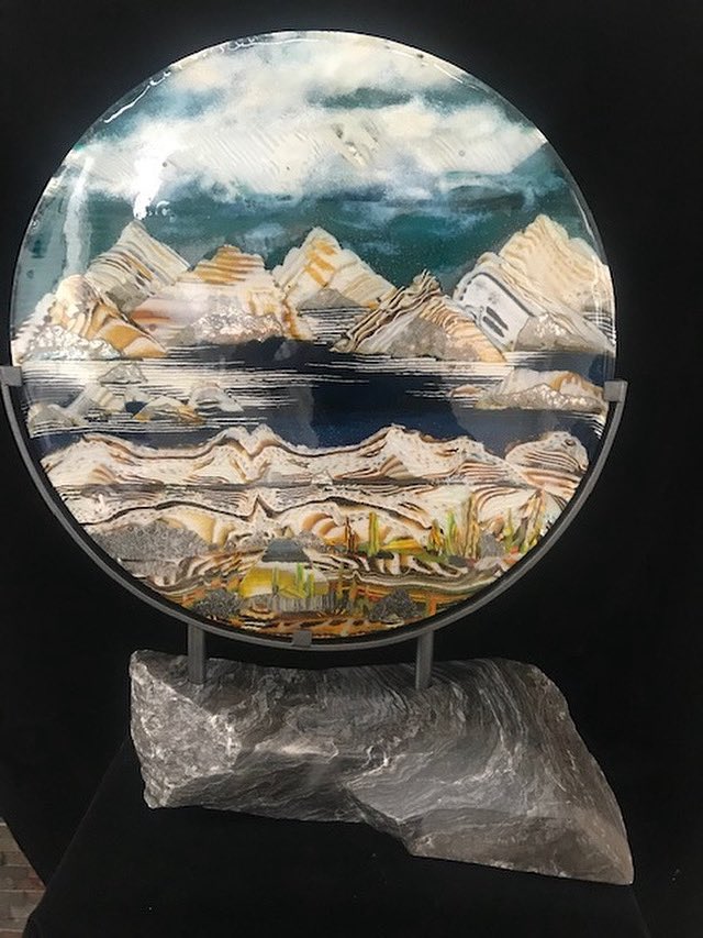 CGS - The Contemporary Glass Society (@cgsuk) on Twitter photo Leslie Rowe-Israelsonās Making Memories: kiln-cast glass on black alabasterāevoking the beauty of the Canadian Rockies.
Featured in CGSās āA Sense of Placeā online exhibition: 
cgs.org.uk/onlineexhibitiā¦
#GlassArt #CanadianRockies #CGS #KilnformedGlass Leslie Rowe-Israelsonās Making Memories: kiln-cast glass on black alabasterāevoking the beauty of the Canadian Rockies.
Featured in CGSās āA Sense of Placeā online exhibition: 
cgs.org.uk/onlineexhibitiā¦
#GlassArt #CanadianRockies #CGS #KilnformedGlass
