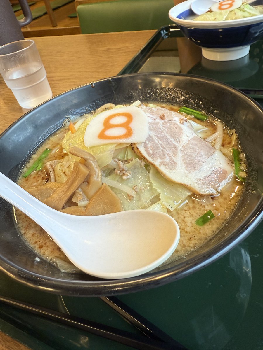 SUP後の８番ラーメン。