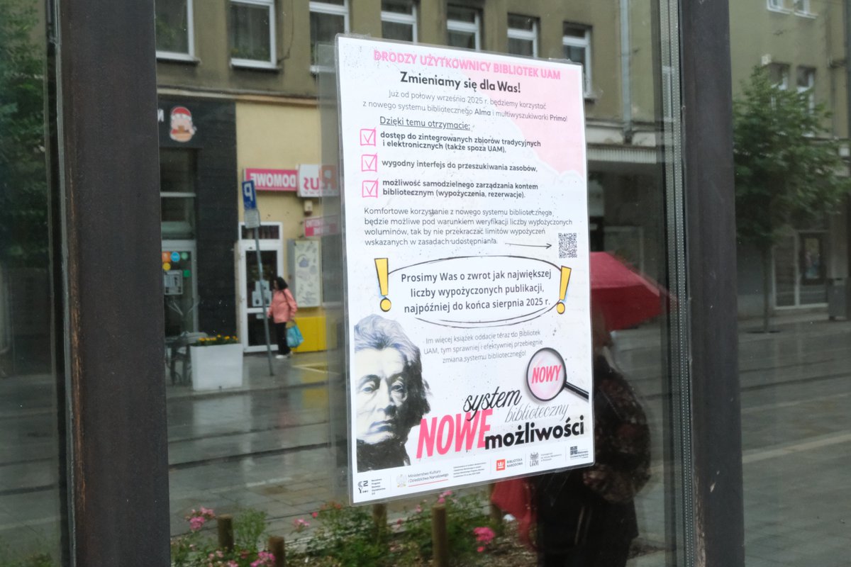 Nowoczesny system biblioteczny Alma już we wrześniu w <a href="/Biblioteka_UAM/">Biblioteka Uniwersytecka w Poznaniu (BUP)</a>: amu.edu.pl/dla-mediow/kom…