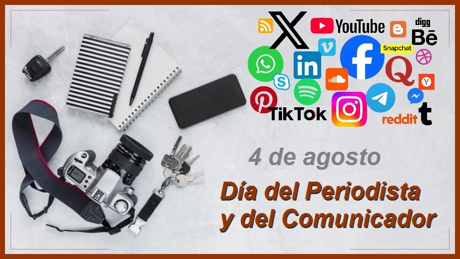 #Periodismo 
Hoy, lunes 4 de agosto, con ocasión de celebrarse el #DíaDelPeriodistaYDelComunicador, se realizarán unos eventos en los cuales se reflexionará sobre la importancia de que #periodistas y demás #comunicadores actúen con responsabilidad y rigor, en  un contexto donde