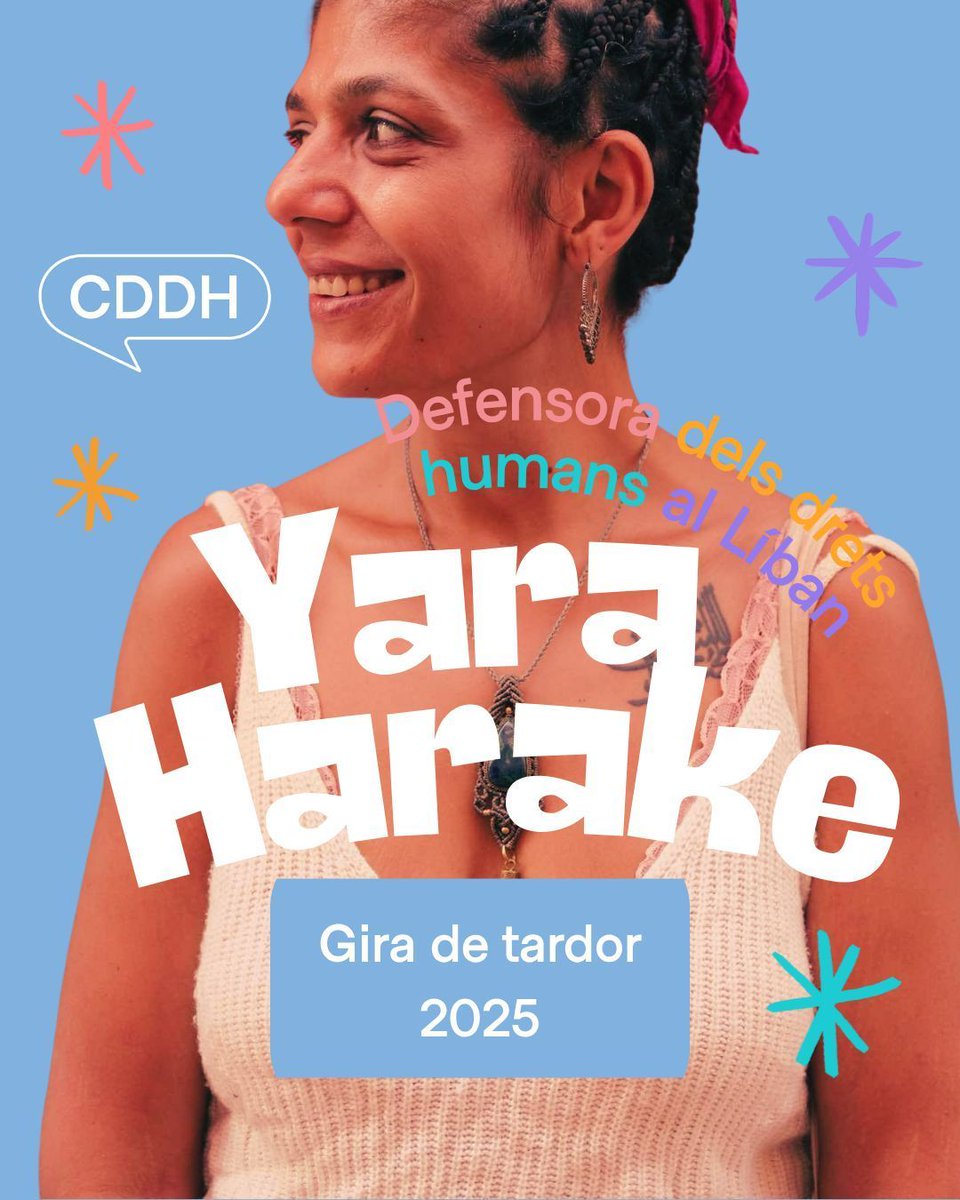 Ciutats Defensores dels Drets Humans (@ciutatsdh) on Twitter photo 👉 La segona defensora que presentem de la #giradetardor2025 és la Yara Harake, <a href="/Yaraharake/">Yara El Harake</a> defensora dels drets humans del Líban que advoca per la justícia, la dignitat i la llibertat al seu país💖
#defensemquidefensa #ciutatsdh 👉 La segona defensora que presentem de la #giradetardor2025 és la Yara Harake, <a href="/Yaraharake/">Yara El Harake</a> defensora dels drets humans del Líban que advoca per la justícia, la dignitat i la llibertat al seu país💖
#defensemquidefensa #ciutatsdh