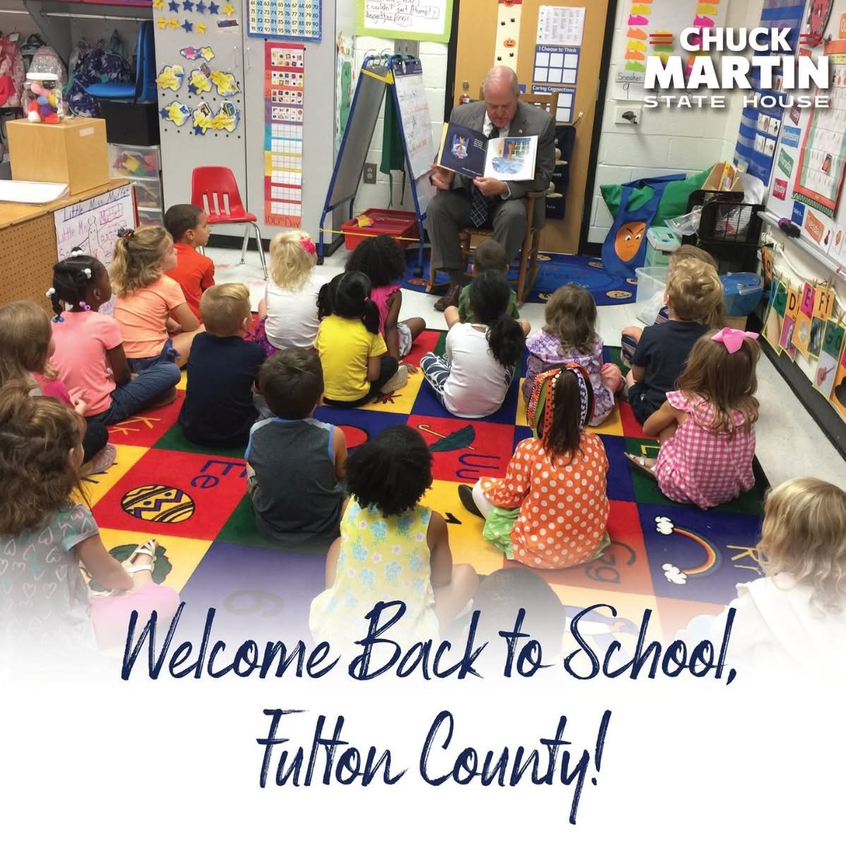Rep. Chuck Martin (@martin4ga) on Twitter photo Today marks a return to schools for thousands of students in north Fulton, welcome back!
There will also be new traffic patterns and more children out during the morning commute - let's be careful and let's take care of each other! <a href="/FultonCoSchools/">FultonCountySchools</a> Today marks a return to schools for thousands of students in north Fulton, welcome back!
There will also be new traffic patterns and more children out during the morning commute - let's be careful and let's take care of each other! <a href="/FultonCoSchools/">FultonCountySchools</a>
