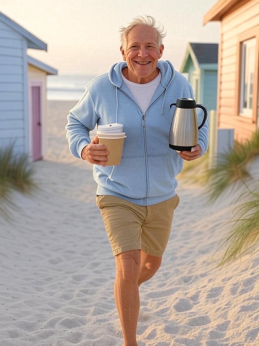 Handling coffee duty between two houses on family vacation! They love my brewing skills. 
Or are they just lazy! 🤣