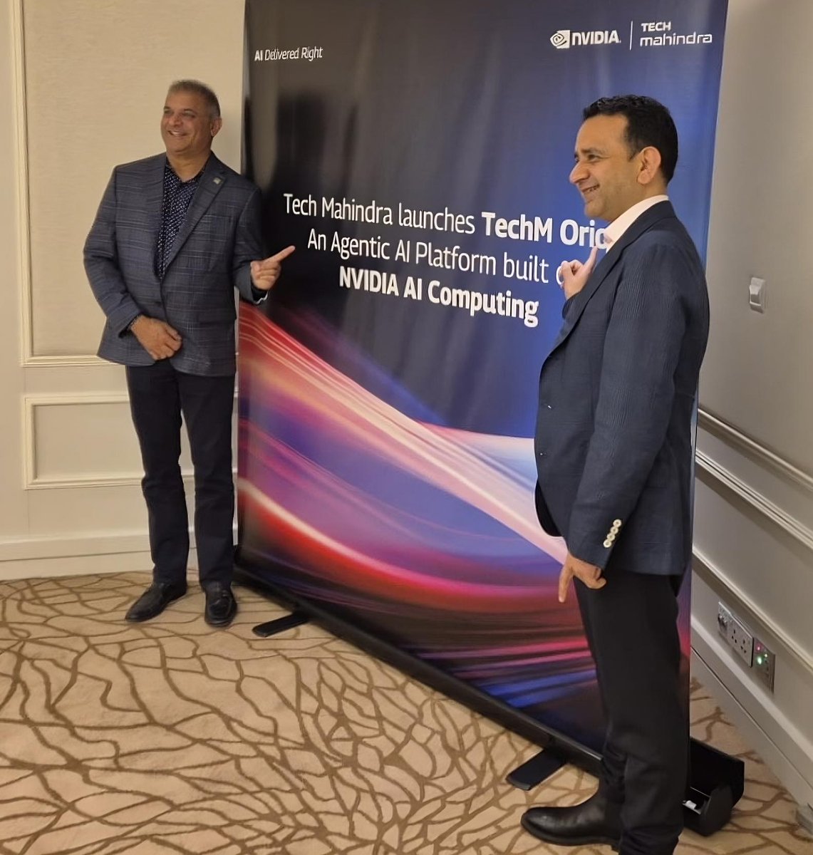 mohitjoshi74's tweet image. At @tech_mahindra, we believe AI is moving from concept to capability.
Last month in Singapore, we unveiled TechM Orion, our flagship agentic AI platform developed in collaboration with @nvidia.
This launch marks a significant milestone in our ‘AI Delivered Right’ strategy.…