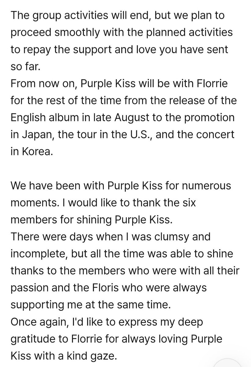 ( 📌 ) Bersamaan dengan berita mengenai 𝗣𝗨𝗥𝗣𝗟𝗘 𝗞ⵑ𝗦𝗦 yang akan menghentikan aktivitas grup pada bulan November mendatang, kami V͟i͟o͟l͟e͟t͟i͟n͟e͟  K͟!s͟s akan terus menerima ajakan kerjasama untuk terakhir kalinya sampai tanggal 31 Oktober 2025 sekaligus berhenti -c-