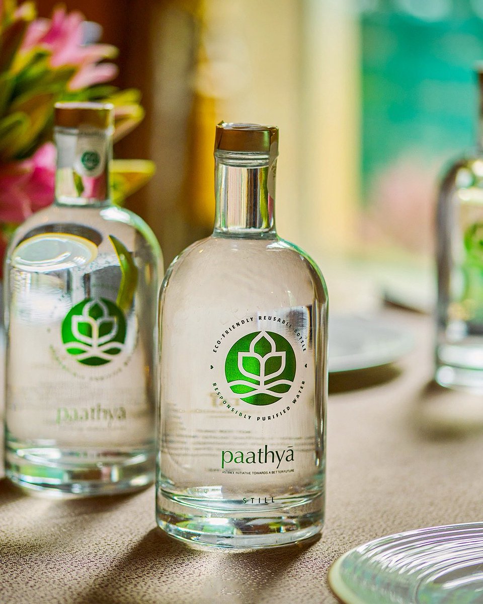 A conscious choice, beautifully made.

With Paathya, we redefine responsible consumption by replacing single-use plastics with reusable glass bottles, crafted onsite, giving back to the planet with every sip.

#TajCoromandel #Paathya #Sustainability #ExperienceTaj #Tajness