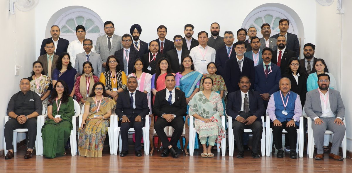 LBSNAA_Official's tweet photo. The In-Service Training Programme on ‘Generating Inclusive Growth: Role of MSMEs’ commenced at LBSNAA on 4/8/25 with the aim to enhance understanding of the pivotal role of Micro, Small, &amp; Medium Enterprise (MSME) sector in fostering inclusive &amp; sustainable national development. https://t.co/lmJbZJQxHO