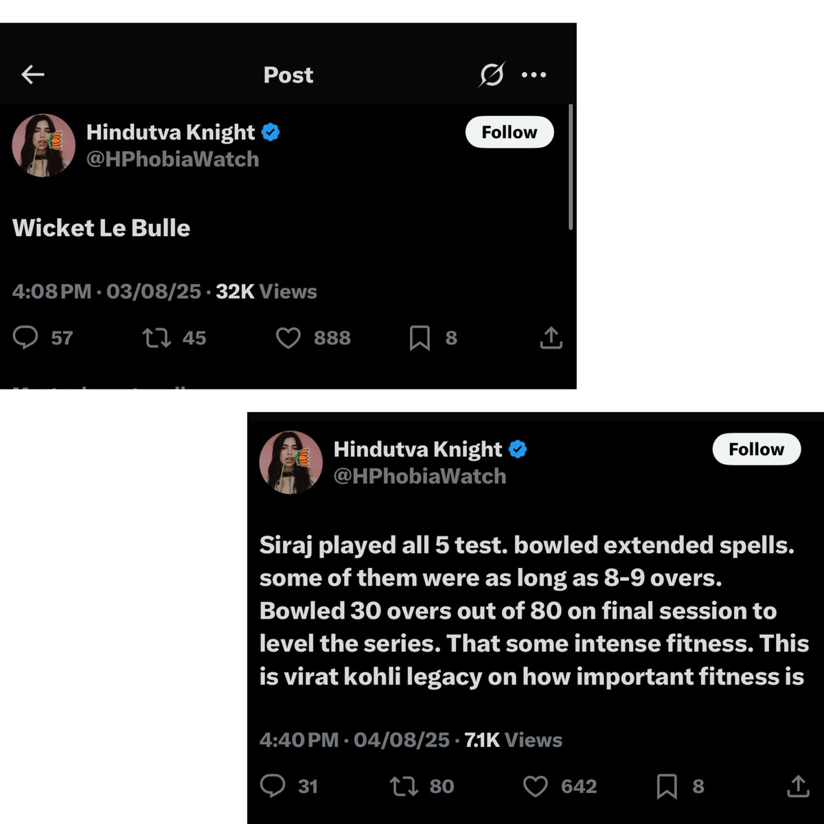 #INDvsENGTest #INDvsENG #OvalTest 

Trust a Harlot but not a sanghi.