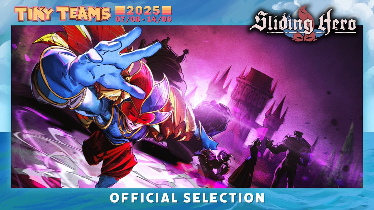Sliding Hero - 👉 Wishlist now! (@silentchicken01) on Twitter photo Hello Sliders, big news 🥳🥳🥳
Sliding Hero's part of #TinyTeams2025 by <a href="/TinyTeamsFest/">Tiny Teams</a> 🦾
From August 7th to 14th, discover all the amazing games participating.
In the meantime, wishlist and play the demo👉bit.ly/DemoSlidingHero
#Metroidvania #IndieGameDev #demomonday Hello Sliders, big news 🥳🥳🥳
Sliding Hero's part of #TinyTeams2025 by <a href="/TinyTeamsFest/">Tiny Teams</a> 🦾
From August 7th to 14th, discover all the amazing games participating.
In the meantime, wishlist and play the demo👉bit.ly/DemoSlidingHero
#Metroidvania #IndieGameDev #demomonday