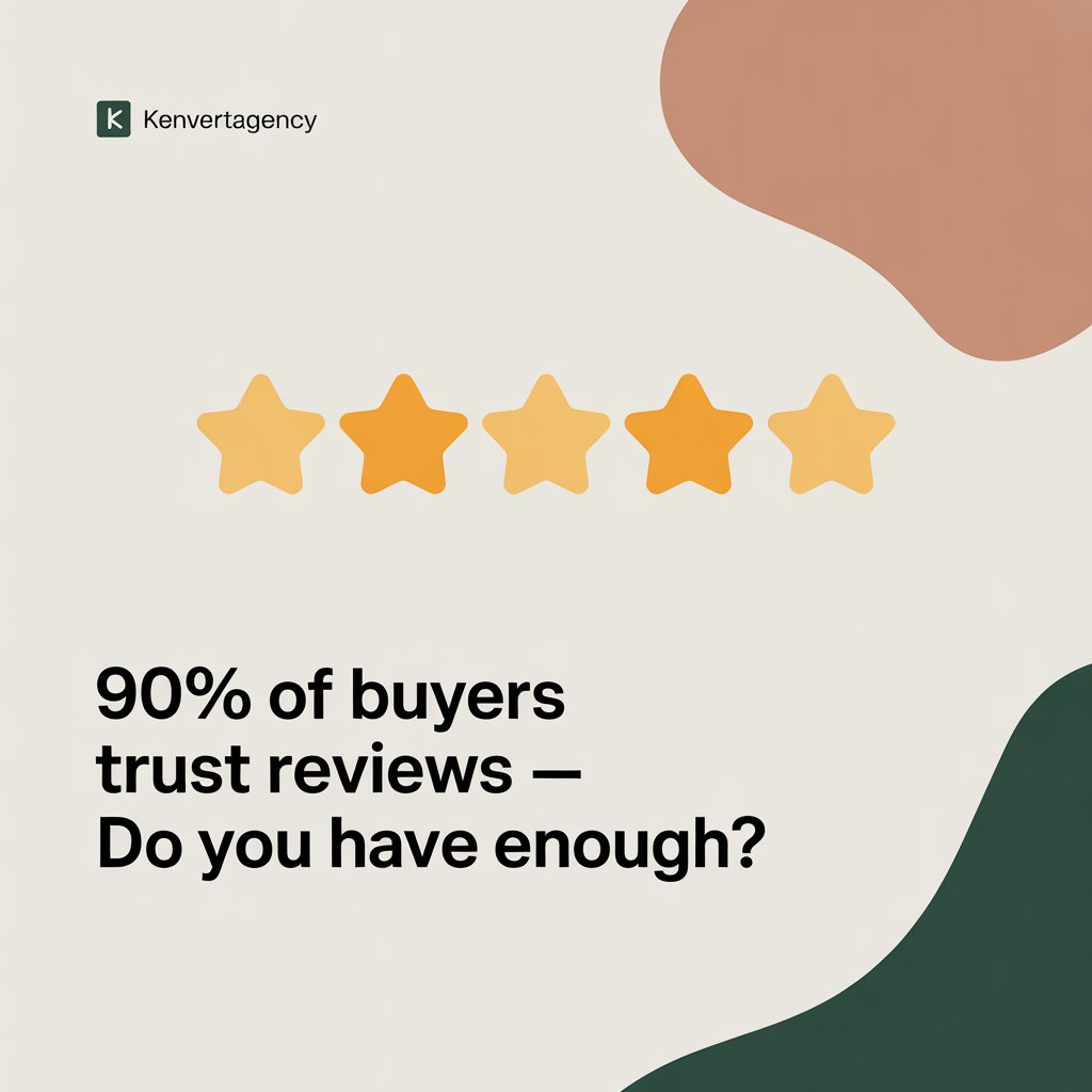 kenvertagency's tweet image. &quot;Need reviews? DM ‘REVIEWS’. #ReputationBoost
#NoReviewsNoSales  #MarketingTips  #TrustSignals  #CustomerReviews  #EcomGrowth