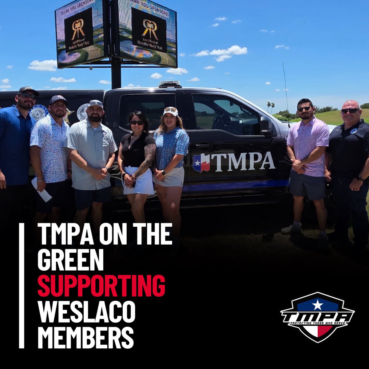 ⛳ ICYMI: TMPA in the Community!

This past Saturday, TMPA Director Prime Rodriguez joined the Weslaco Police Officers Union Annual Golf Tournament at Tierra Santa Golf Course.

He spent the day supporting the local association, networking with participants, and connecting with