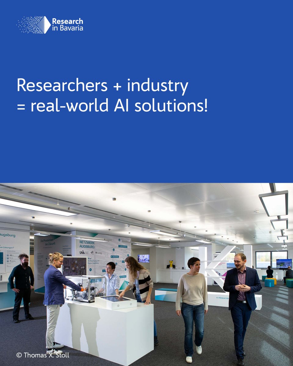 🚀 AI Production Network Augsburg: Smart production with AI that truly works
Sustainable, efficient &amp; people-centered manufacturing.
Researchers + industry = real-world AI solutions.
Powered by <a href="/UniAugsburg/">1337</a>, <a href="/TH_Augsburg/">Technische Hochschule Augsburg</a>, @Fraunhofer_IGCV &amp; <a href="/DLR_de/">DLR_de</a>.
 👉 kiproduktionsnetzwerk.de