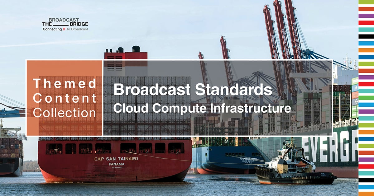 Broadcast Standards: Cloud Compute Infrastructure – Part 2. A trio of articles bringing the standards based approach to bear on how microservices work, DevOps, microservices workflow pipelines, storage architecture, queue management, GUI’s &amp; NMOS. hubs.li/Q03B5xBT0
