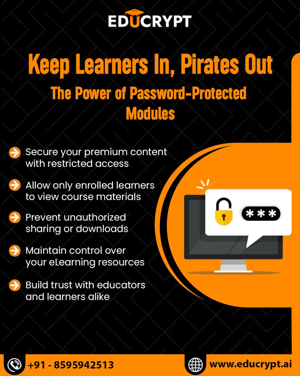educrypt_ai's tweet image. Smarter protection = smarter learning.
Explore how EduCrypt keeps your content safe: educrypt.ai/contact-us/

#SmarterProtection #EduCrypt  #SafeLearning #ContentSecurity #DigitalSafety #ProtectYourContent #Edutechsafety #SecureEducation