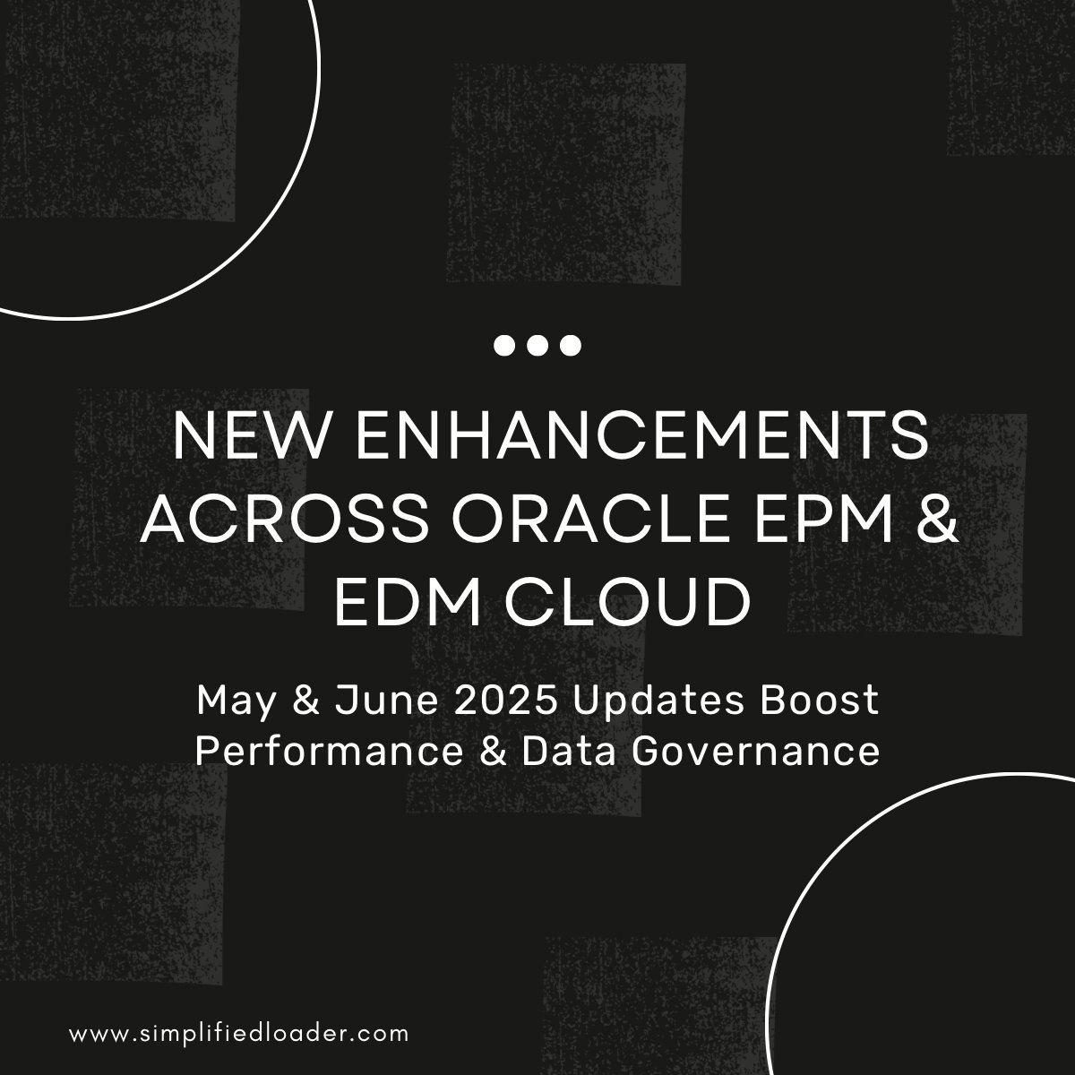 Oracle Rolls Out Key EPM &amp; EDM Cloud Updates – May &amp; June 2025 📊

Oracle continues to sharpen its tools for smarter enterprise planning and data control.

#SimplifiedLoader #OracleFusion #EPM #EDM #OracleUpdates #DataGovernance #PerformanceManagement #CloudERP #OracleCloud
