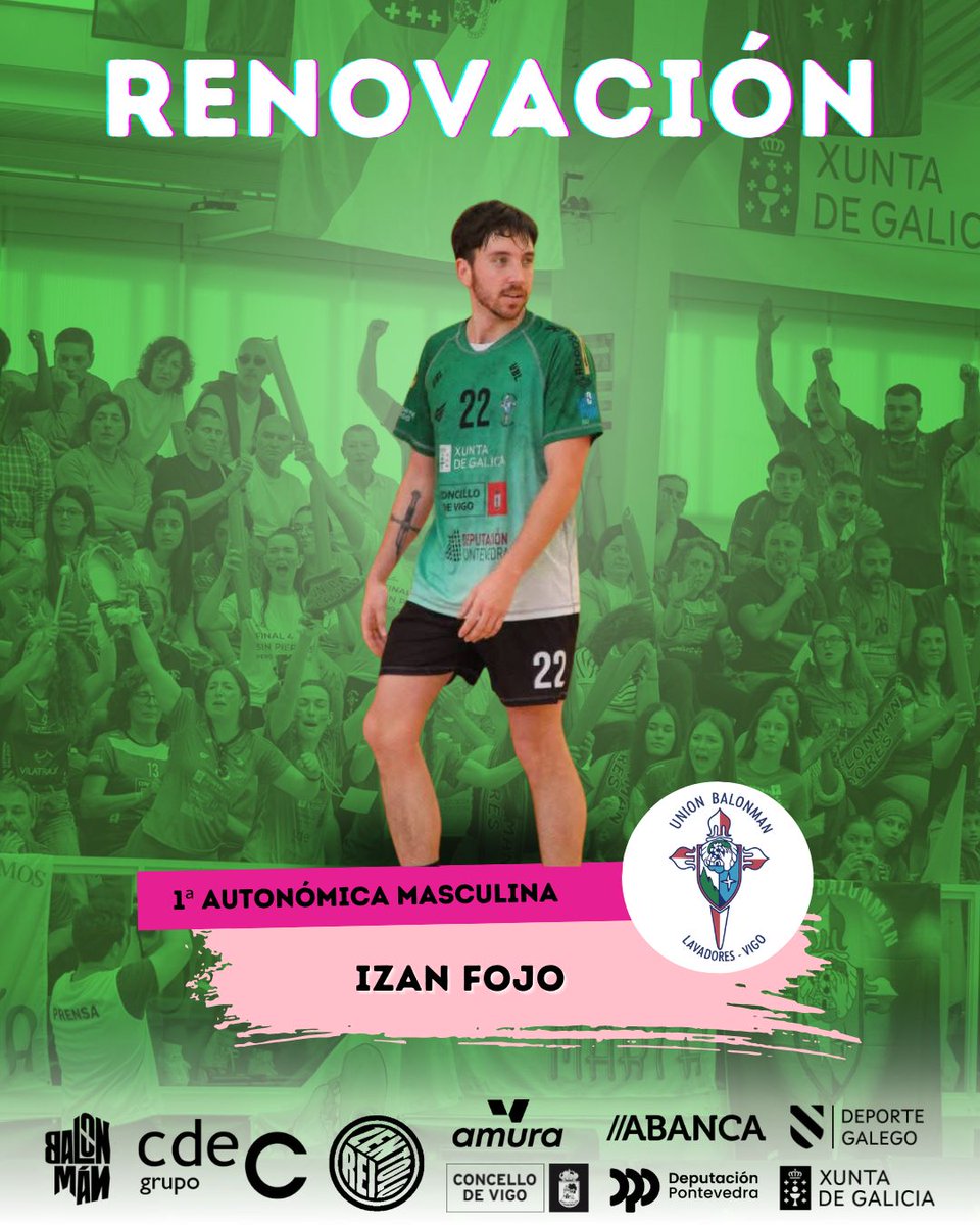 RENOVACIÓN 

Tras debutar la pasada temporada con el primer equipo y demostrar su calidad y compromiso, Izan seguirá defendiendo nuestros colores la próxima temporada. 

#UBL #fgbalonman #NON #XuntadeGalicia #DeputacióndePontevedra #ConcellodeVigo #grupocdec #Anubia #ReiZentolo