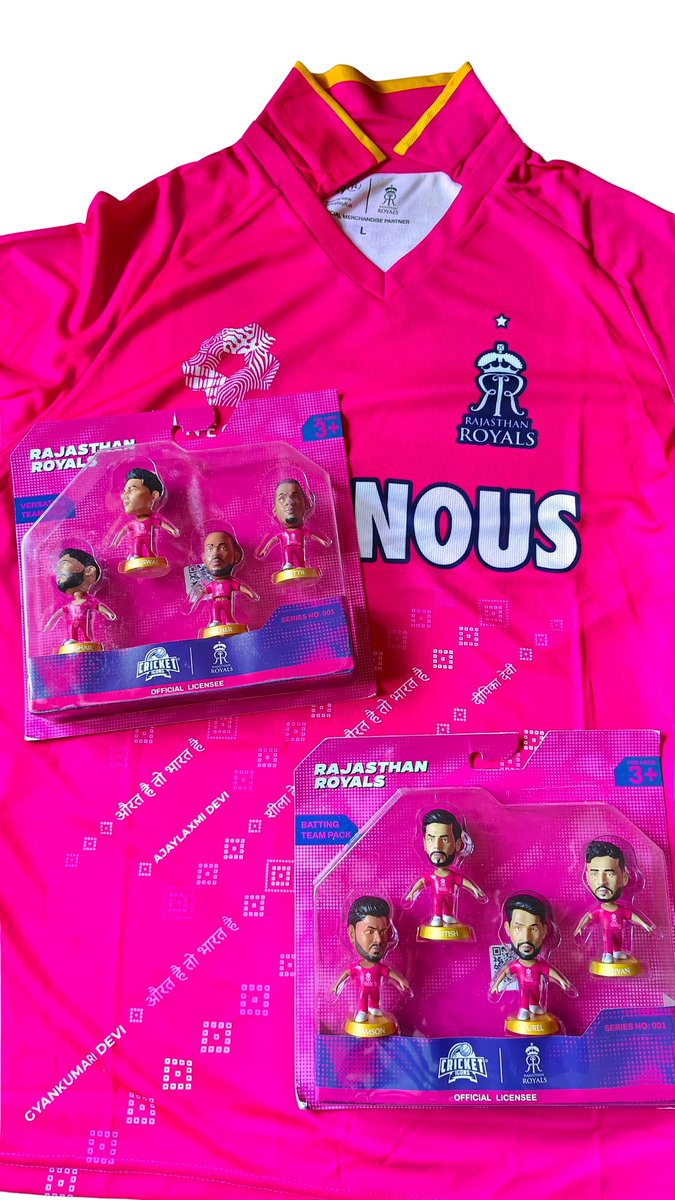 RazackAbdullah's tweet image. Perfect collectible for every @rajasthanroyals fan 💗🩷💕
Big thanks to @WeRCricketIcons for taking us back to our childhood nostalgia🙌🏻There were such mini figurines with some toothpaste 😄
Hoping to see more legends in the lineup, especially Warnie 🩷🫶🏻 #HallaBol…