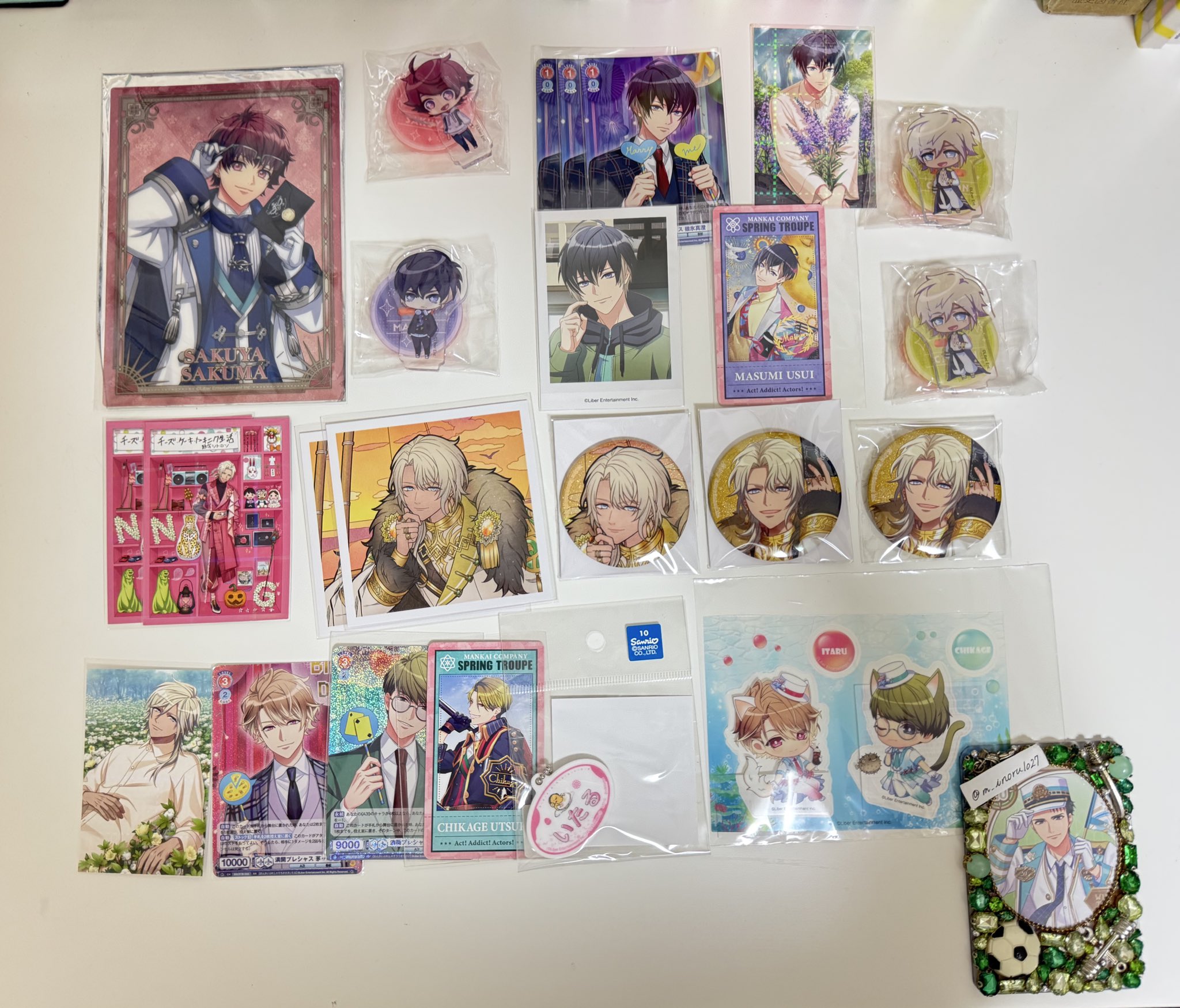 満開Feature 開花後 缶バッジ 千景 シトロン A3! キャラバッジコレクション／秋組 満開Feature開花後: キャラ