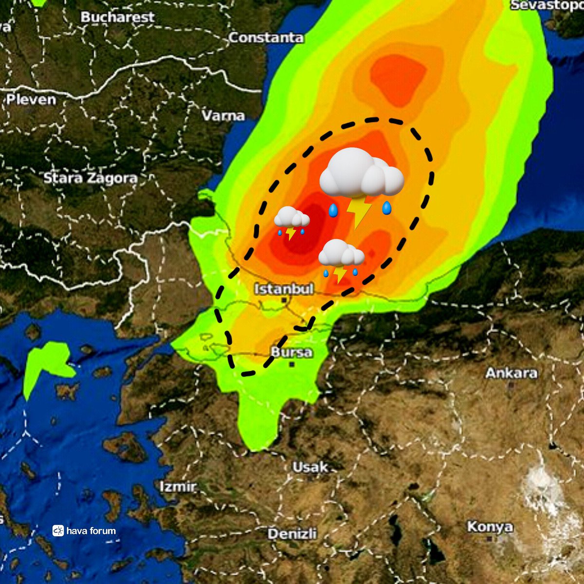 Hava Form: İstanbul ve çevresinde çarşamba ve perşembe günü yağmur bekleniyor 🌧️ ☔️