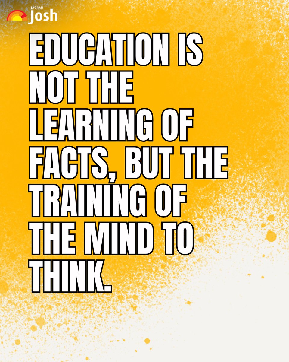 Education isn't about memorizing facts — it's about learning how to think.\, image size:960x1200