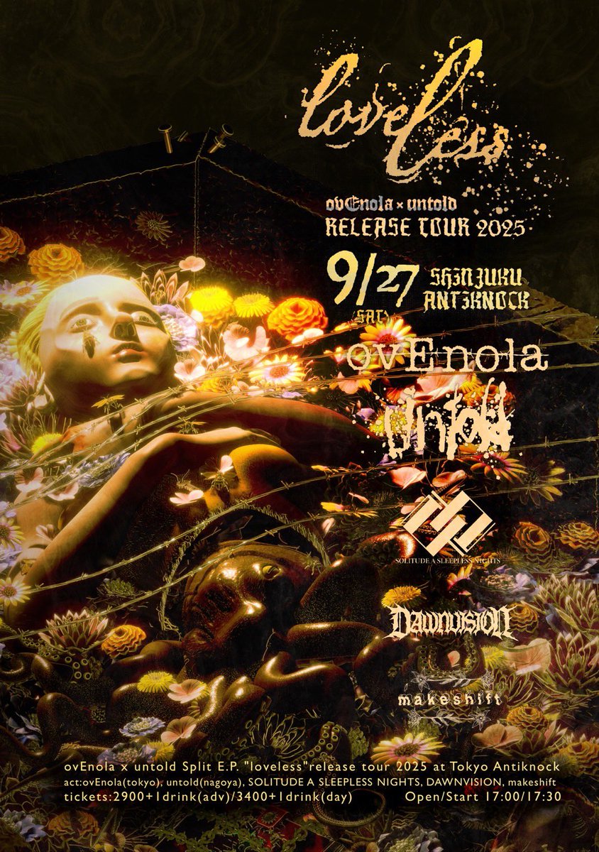 ovEnola (@ovenolajp) on Twitter photo 8/3
ovEnola × untold loveless tour
名古屋編 <a href="/club_zion/">上前津Club Zion</a>
最高のスタートです🔥
大阪、東京もよろしくお願いします⚡
8/24 大阪 心斎橋HOKAGE
9/27 東京 新宿Antiknock
⬇️チケット予約はこちらから⬇️
docs.google.com/forms/d/1cDA0R…
📸 <a href="/jvnphoto168/">𝐉𝐮𝐧 𝐓𝐬𝐮𝐧𝐞𝐝𝐚</a> 8/3
ovEnola × untold loveless tour
名古屋編 <a href="/club_zion/">上前津Club Zion</a>
最高のスタートです🔥
大阪、東京もよろしくお願いします⚡
8/24 大阪 心斎橋HOKAGE
9/27 東京 新宿Antiknock
⬇️チケット予約はこちらから⬇️
docs.google.com/forms/d/1cDA0R…
📸 <a href="/jvnphoto168/">𝐉𝐮𝐧 𝐓𝐬𝐮𝐧𝐞𝐝𝐚</a>
