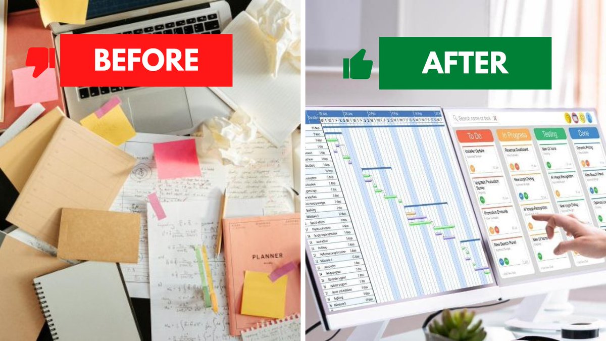 Jannik66788420's tweet image. Before: Cluttered desks and chaotic planning. After: Organized dashboards and focused execution.
Notion changed the way I manage work, and I help others do the same. Let’s build a system that actually works. DM me to get started.

#Notion #Productivity #SystemBuilder #WorkSmarter
