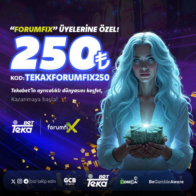 🔵TEKABET | PROMOSYON KODU

🏆Forumfix Üyelerine Özel 250₺

🎰TEKAXFORUMFIX250

🎯Detaylar İçin 👉🏻 forumfix13.com/konu/tekabet-f…

Giriş Adresi 👇🏻

tinyurl.com/Forumfix1

#denemebonusu Kerem Fenerbahçe #slot Devrim Özkan #bahis #bist100 Mert Hakan #casino #keremaktürkoğlu