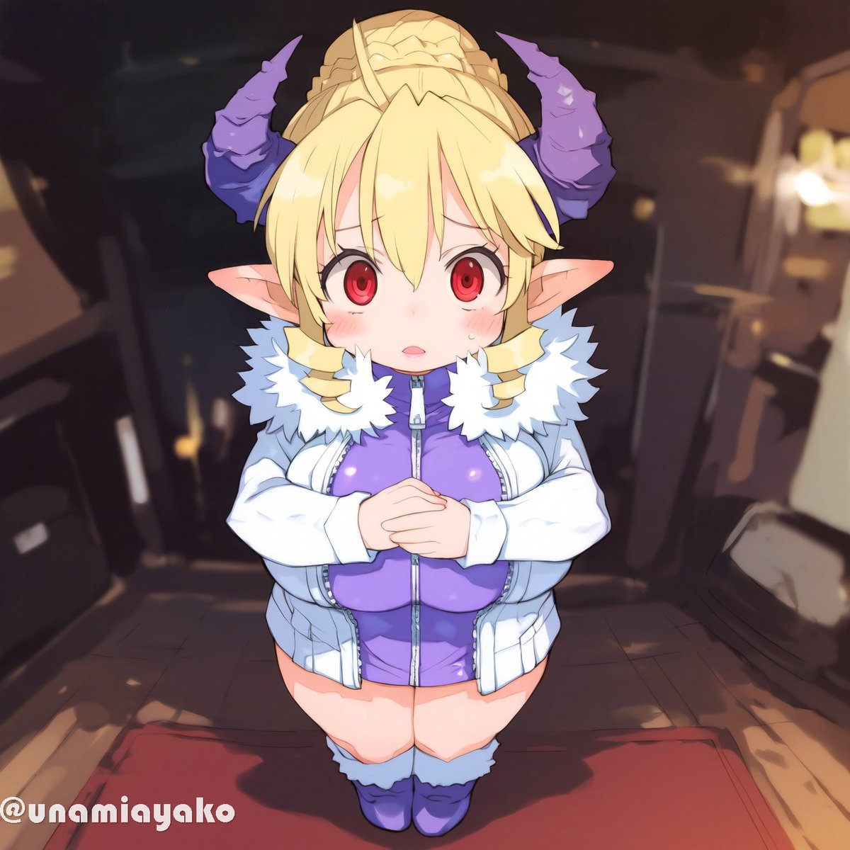 「偉大なるx様
本垢の🍞を解いてください」
#AIart