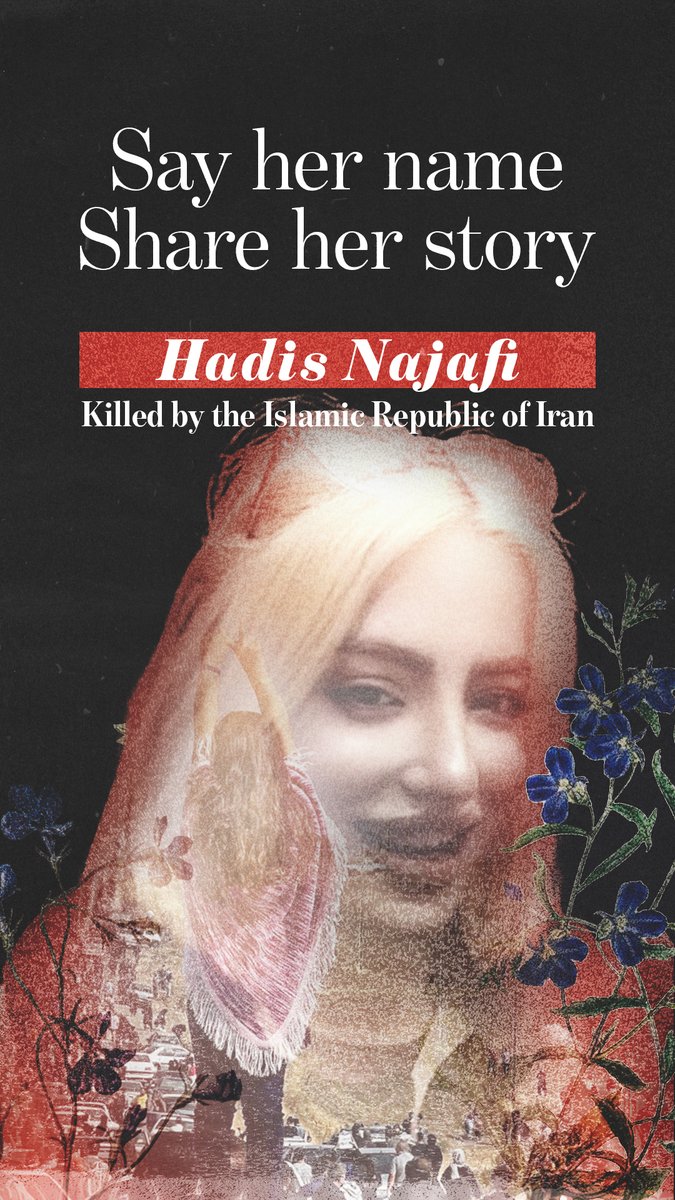 Hadis Najafi was only 22 when she joined thousands in the streets of Karaj, demanding freedom. “I really hope that years from now, I’ll be happy I went to the protest and that everything has changed” was her last message. That night, she was shot at least six times.
She was a