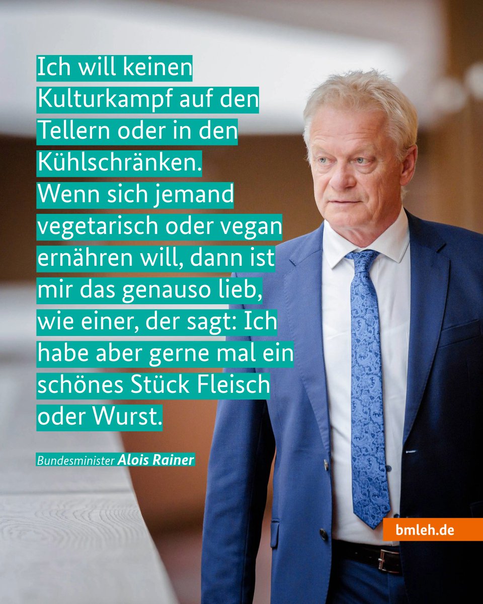 „Mir liegt das fern, irgendjemandem vorzuschreiben, was er zu essen hat!“

👉 Zum ganzen Interview 📺️ von Bundesminister Alois Rainer mit <a href="/BILD/">BILD</a>: bild.de/politik/landwi…