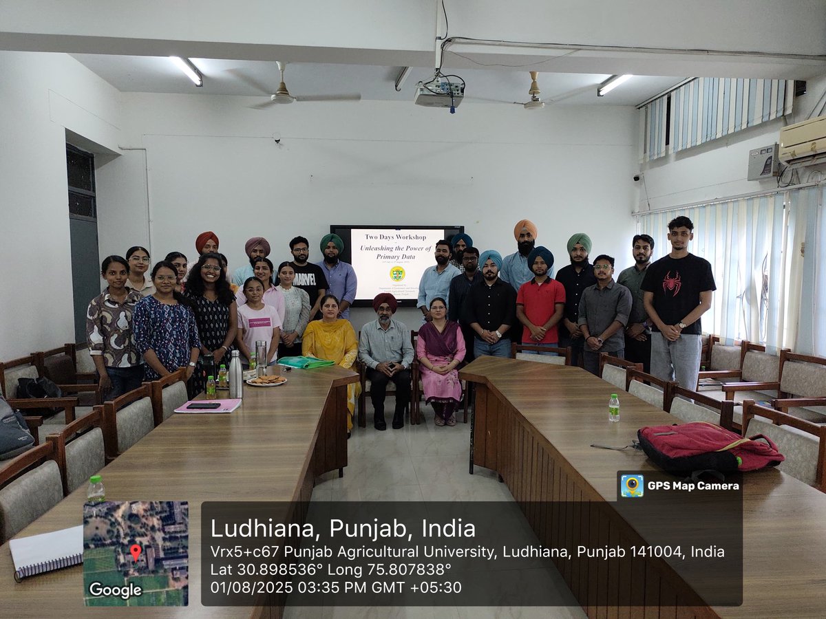 A two-day workshop entitled "Unleashing the Power of Primary Data" was successfully organised by the Department of Economics and Sociology at Punjab Agricultural University (PAU).