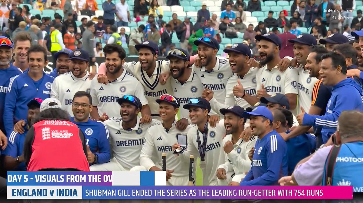 Khelnowcricket's tweet photo. Kohli, Rohit & Ashwin retired
Bumrah not available for 2 tests
Pant not available for last test
Young team
Questions on new Captain
Lost all 5 tosses
But this Indian team punched above their weight & level the series 2-2!!
#cricket #INDvsENG #ENGv https://t.co/UE3MbW255T