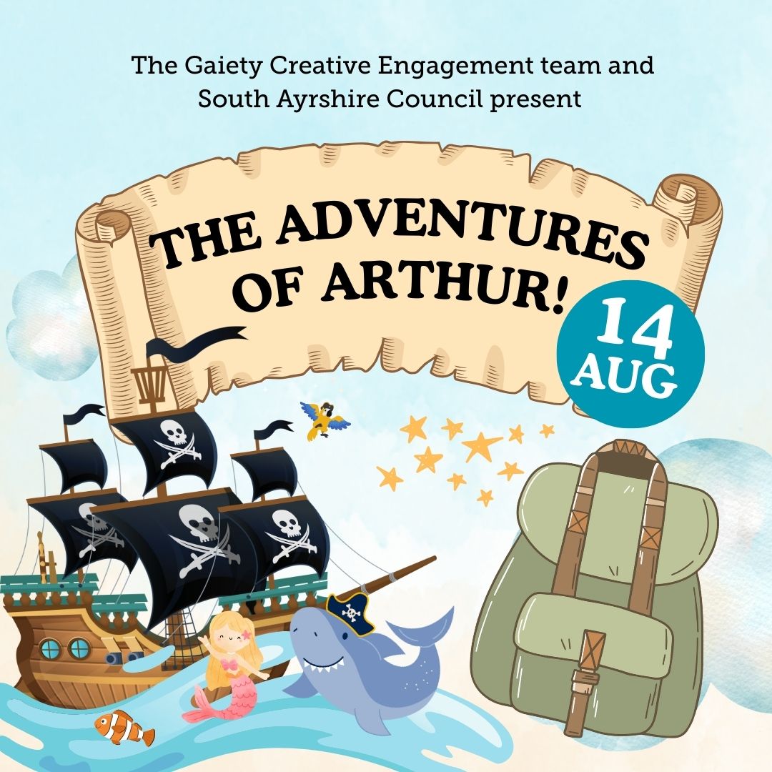 destinationsouthayrshire (@destinationsa_) on Twitter photo ๐ดโโ ๏ธ The Adventures of Arthur! ๐
Arthurโs magic backpack takes him on a pirate adventure โ with mermaids, sharks & clown fish! ๐งโโ๏ธ๐ฆ
๐
Thur 14 Aug
๐ญ Shows @ Ayr Town Hall: 10am & 1pm
๐จ FREE Workshops @ Cutty Sark: 11โ12pm & 2โ3pm
๐ถ For under 8s
๐๏ธ Book: bit.ly/41pdURN ๐ดโโ ๏ธ The Adventures of Arthur! ๐
Arthurโs magic backpack takes him on a pirate adventure โ with mermaids, sharks & clown fish! ๐งโโ๏ธ๐ฆ
๐
Thur 14 Aug
๐ญ Shows @ Ayr Town Hall: 10am & 1pm
๐จ FREE Workshops @ Cutty Sark: 11โ12pm & 2โ3pm
๐ถ For under 8s
๐๏ธ Book: bit.ly/41pdURN