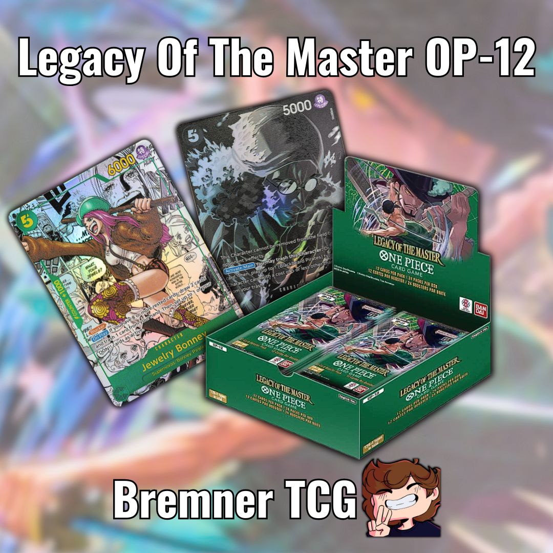 Legacy Of The Master releases this month! Filled with amazingly strong new leaders like Zoro &amp; Rayleigh, whilst also providing great staple cards for every coloured deck like Mihawk the new Green Blocker. If that's not good enough the amount of insanely cool looking cards like