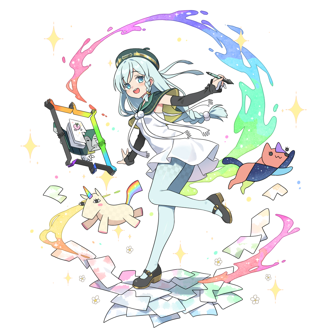 都市超常策略RPG《新月同行》 八月七日 正式上線！

繪製了《新月同行》 的月白，號稱黑暗畫畫決鬥大師
這款動圖演出真的非常精緻，視覺效果拉滿
戰鬥時還能欣賞角色的美背

<a href="/FellowMoonJP/">新月同行【公式】好評配信中！</a>  正在進行二創徵稿活動，預約同時也來投稿吧！

#新月同行 #新月賞 #新月トウコウ