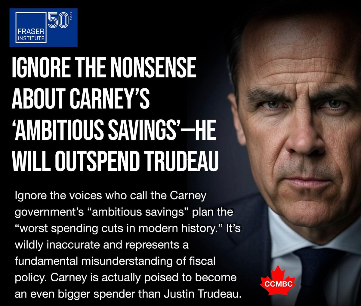 2021Ccmbc's tweet image. 🤔Think about it for a moment:  your family’s #budget  balloons from $500 to $850, but you “cut” it to $800. That’s no cut – it’s still a huge jump! Carney’s “savings” plan does the same, hiking spending to $566.4B by 2028 while borrowing $224.8B. Why call this #austerity?…