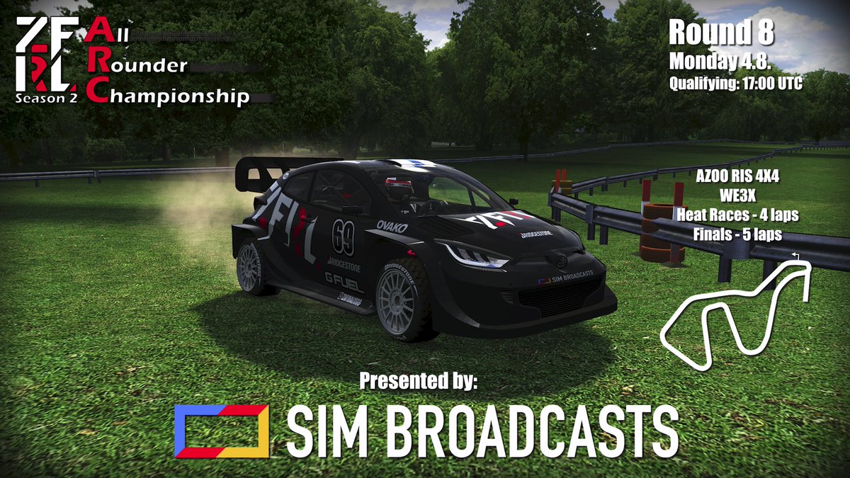 Live for Speed (@lfsracing) on Twitter photo Today: Zafiralis All Rounder Championship Round 8
Dirt tyres at a custom Westhill rallycross layout
Using mod AZOO RIS 4X4: lfs.net/files/vehmods/…
Event info: lfs.net/forum/thread/1…
Live streamed with expert commentary by <a href="/simbroadcasts/">Sim Broadcasts</a> from 17:55 UTC Today: Zafiralis All Rounder Championship Round 8
Dirt tyres at a custom Westhill rallycross layout
Using mod AZOO RIS 4X4: lfs.net/files/vehmods/…
Event info: lfs.net/forum/thread/1…
Live streamed with expert commentary by <a href="/simbroadcasts/">Sim Broadcasts</a> from 17:55 UTC