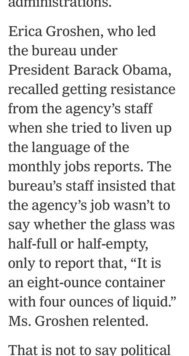 “An eight ounce container with four ounces of liquid” - I like this comment on how to report statistics accurately