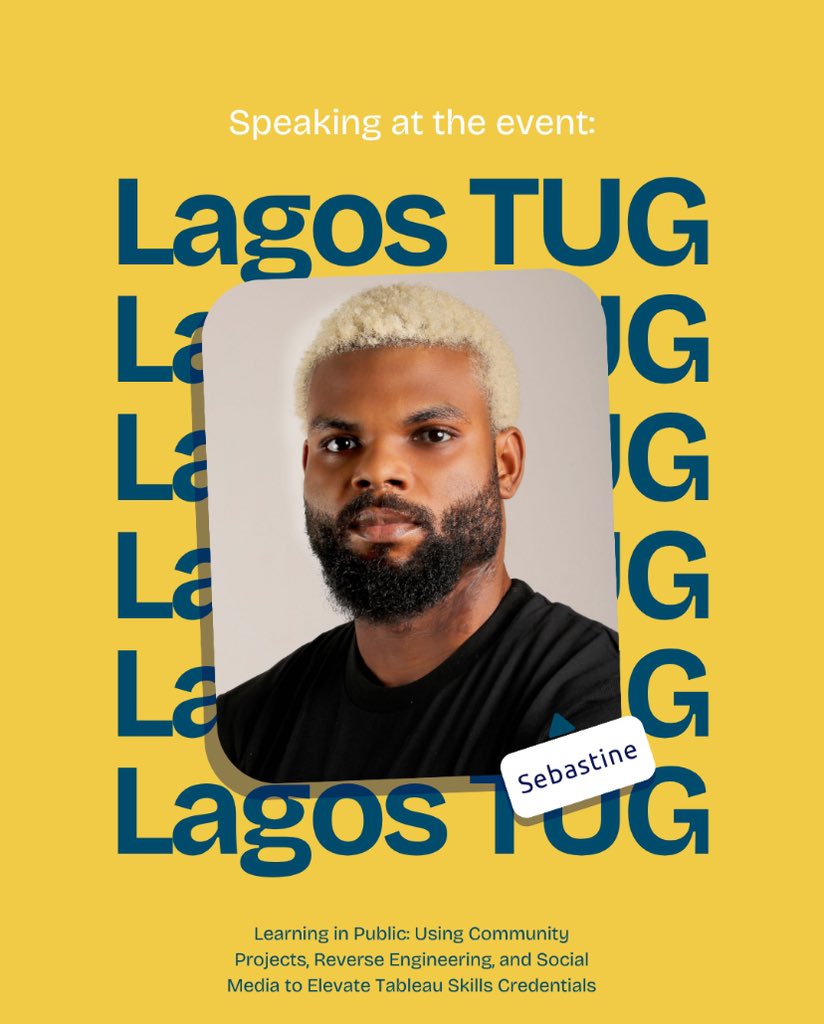 Lagos Tableau User Group (@lagostug) on Twitter photo Join us on August 16th as <a href="/Klaw_ski/">seBASHtine</a> breaks down how community projects, reverse engineering, and social media can help you grow faster as a tableau professional and get noticed.
RSVP 🔗 : usergroups.tableau.com/events/details… Join us on August 16th as <a href="/Klaw_ski/">seBASHtine</a> breaks down how community projects, reverse engineering, and social media can help you grow faster as a tableau professional and get noticed.
RSVP 🔗 : usergroups.tableau.com/events/details…