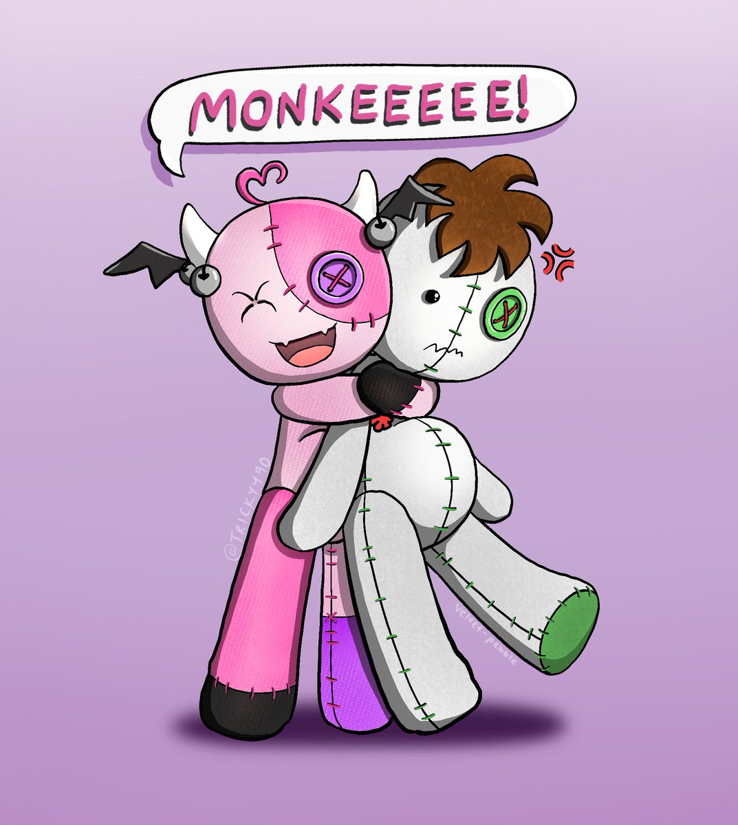 Trickyy90's tweet photo. Gremolin and Monke fan art! 🎨 🥰
@ironmouse 🐁 and @CDawgVA 🐒

#ironmouseart #Ironmouse #cdawgva https://t.co/P3NowlVjZt